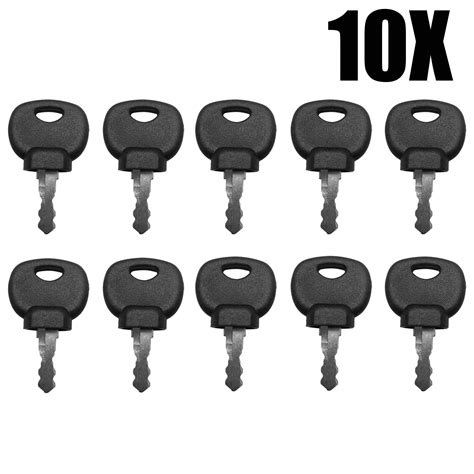 1 6 10 Pcs Ignition Key Plant Application Spare 14607 For Jcb Bomag