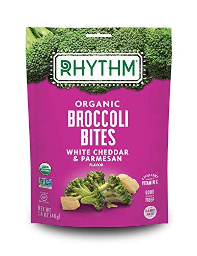 Rhythm Superfoods Crunchy Broccoli Bites White Cheddar And Parmesan