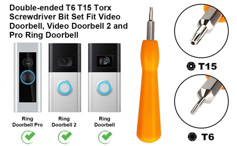 Amazon Ring Doorbell Screwdriver Replacement Sareal Double Ended