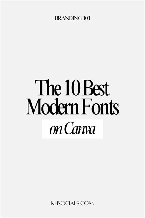 10 Best Free Canva Fonts For Modern Brands