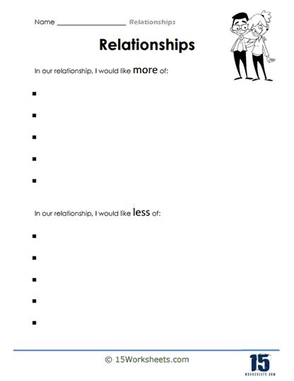 Relationships Worksheets 15 Worksheets Library