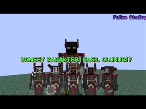 Konsey Karakteri Nas L Olunur Kendi Y Z N Koyma Minecraft Youtube