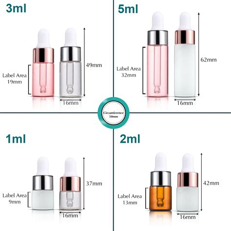 Ml Clear Mini Glass Dropper Bottles Rose Pipette Some Bottle