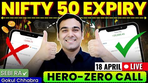 Expiry Hero Or Zero Trade Live Trade Nifty Expiry 18 April With