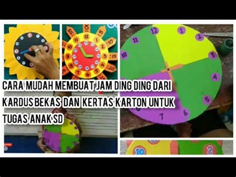 Cara Membuat Jam Dingding Dari Kertas Karton Dan Kardus Bekas Tugas