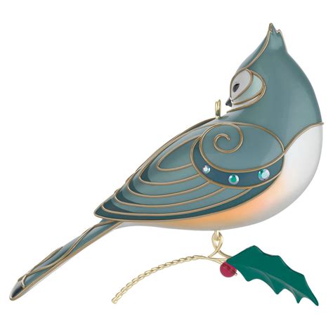 Lady Tufted Titmouse Hallmark Christmas Ornament Hooked On