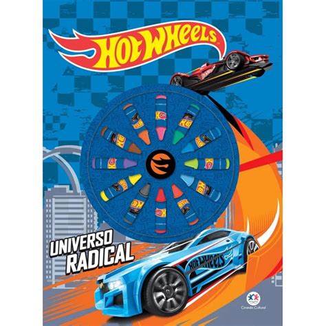 Livro Para Colorir Hot Wheels Giz De Cera Submarino