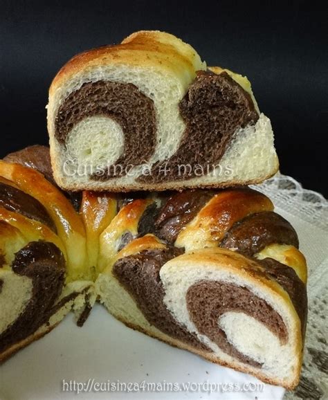 Brioche Couronne Marbr E Au Chocolat Brioche Gateau Marbr Recette