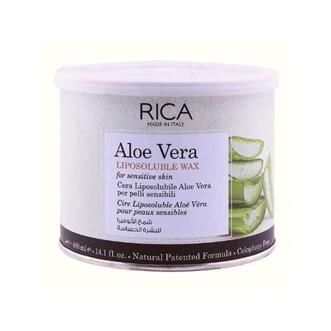 Buy Rica Aloe Vera Liposoluble Wax For Sensitive Skin 400ml