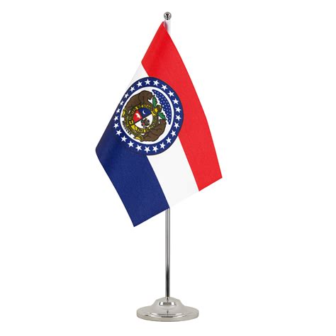 Missouri Satin Table Flag 6x9 MaxFlags Royal Flags