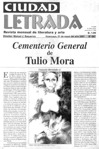 CEDOC Medio Siglo de Poesía Peruana Ciudad letrada Revista mensual