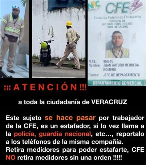 Alertan Sobre Falsos Trabajadores De La Cfe La Jornada Veracruz