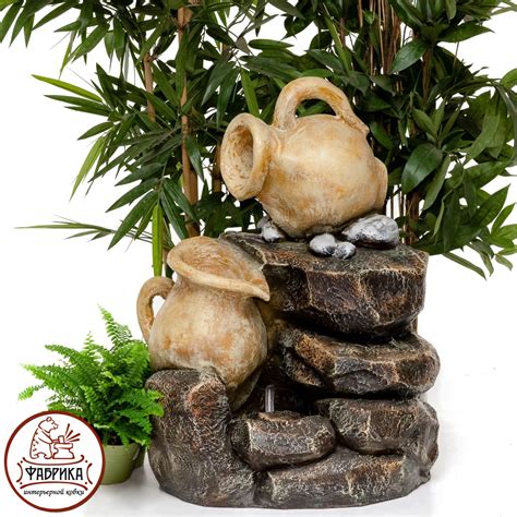 Купить Фонтан для сада Кувшины на камне U08168 13 485 руб. Фонтаны для ...