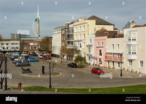 Square With Houses In Old Portsmouth Hampshire England With