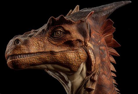 Dracorex Hogwartsia Dinosaurios Cabeza Aislada En Negro Stock De