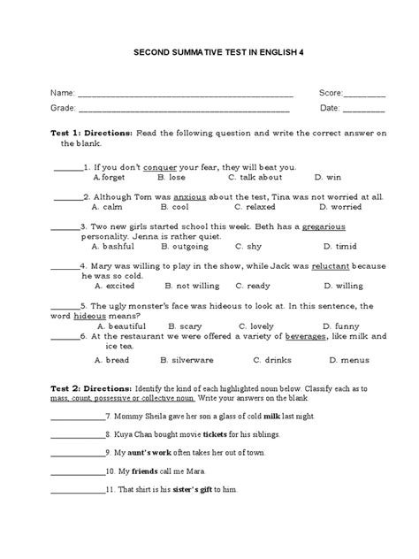 English 4 San Carlos Es 2nd Quarter Pdf Linguistic Morphology Linguistics