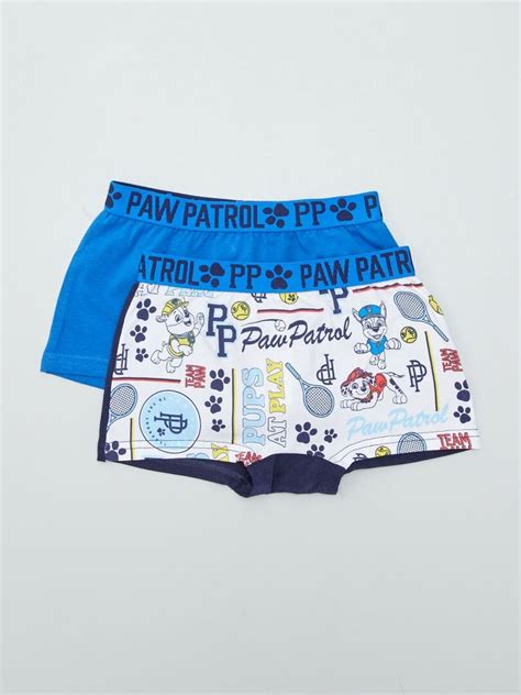 Lot De Boxers Pat Patrouille Bleu Kiabi