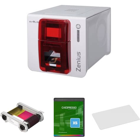 Evolis Zenius Classic Single Sided Id Card Printer Kit Fire