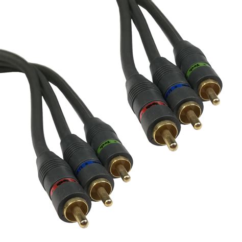 Cable Rca Macho Macho X De Metros Video Componente Verde Rojo Y