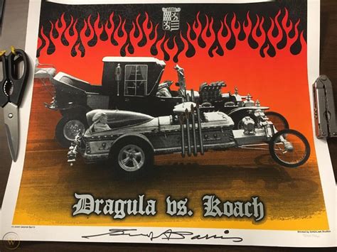 Munster Koach Vs Dragula Signed GEORGE BARRIS Poster Full Autograph ...