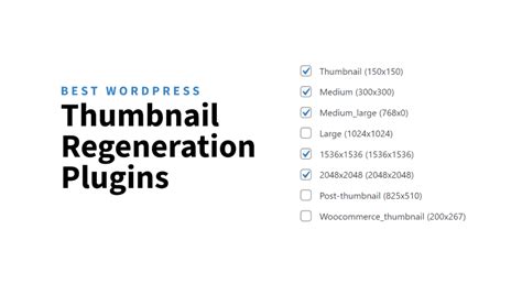 Best Wordpress Plugins To Regenerate Thumbnails Features