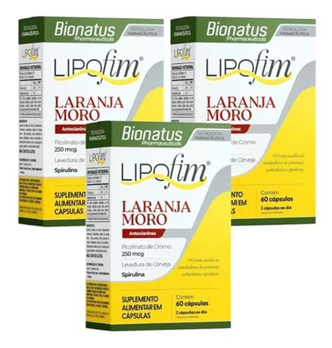 Kit Lipofilm Laranja Moro Caixas C Psulas Parcelamento Sem Juros