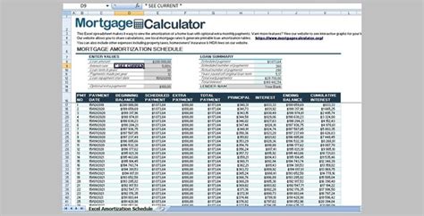 Excel template mortgage refinance calculator