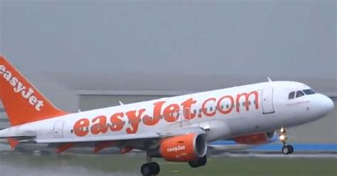 Watch Moment Easyjet Passenger Plane Forced To Abort Terrifying Landing