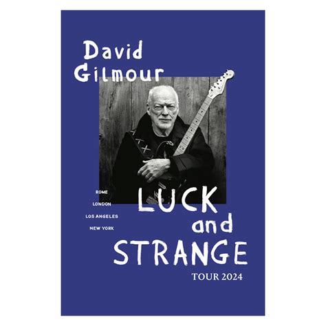 Luck And Strange Tour Poster Shop The David Gilmour Official Store