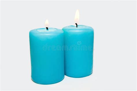 Blue candles stock photo. Image of fire, candles, blue - 5193680