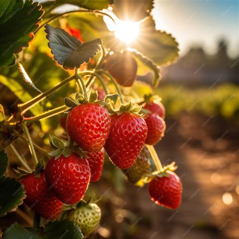 Premium Photo | Strawberry farm