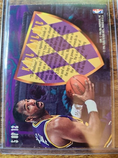 1995 96 Fleer Ultra Karl Malone Scoring Kings Hot Packs 5 Utah Jazz