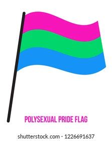 Genderqueer Pride Flag Waving Vector Illustration Stock Vector Royalty