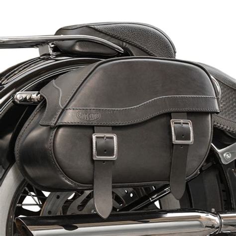 Jazz Leather Saddlebag For Softail Models Ends Cuoio