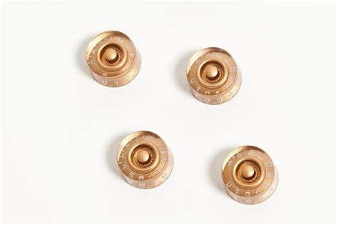 Set Of 4 Gold Speed Knob Gibson Epiphone Style Reverb Uk