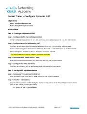 Configure Dynamic Nat Step By Step Guide To Configuring And Course Hero