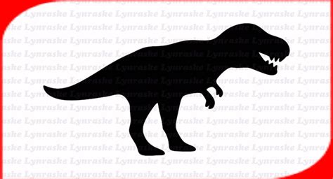 T Rex Silhouette SVG Svg Dxf Cricut Silhouette Cut File | Etsy