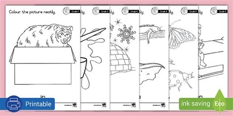 Gr R Phonics Colouring Pages Letter I Professor Feito