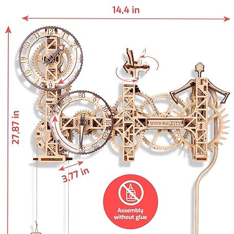 Mua Wooden City Steampunk Mechanical Clock Making Kit Decorative Wall