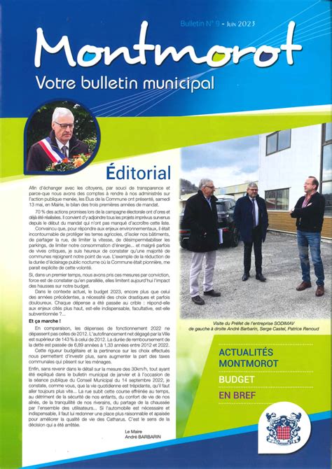 Bulletin Municipal Juin 2023 Ville De Montmorot