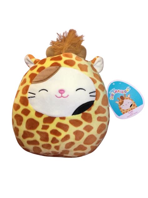 Squishmallows Official Kellytoy Plush 8 Cam The Cat In Giraffe Costume