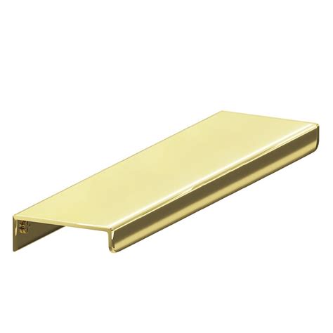 Edge Pulls Collection 6 Long Top Mount Edge Pull In Polished Brass Unlacquered By Colonial