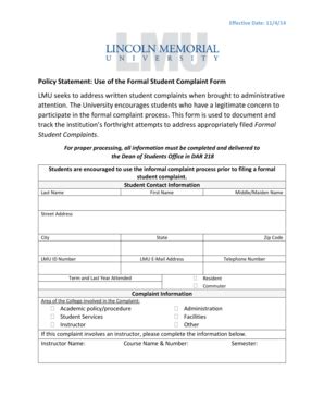 Fillable Online Lmunet Statement Use Of The Formal Form Lmunet Fax