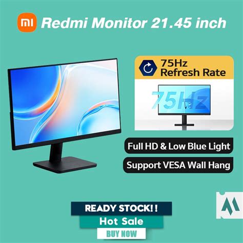 Xiaomi Redmi Monitor 21.45 inch 75Hz Refresh Rate 1080P FHD Low Blue ...