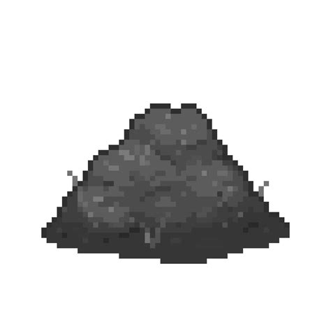 An 8-bit retro-styled pixel-art illustration of a dirty pile of gray ...