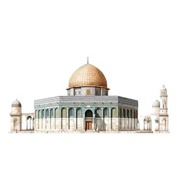 Vista Lateral De La Mezquita De Al Aqsa Fondo Transparente PNG Dibujos