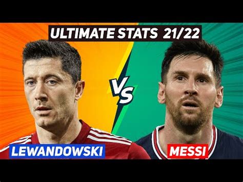 Robert Lewandowski Vs Lionel Messi Stats Comparison Youtube