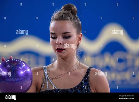 Moscow Russia 12th Of September 2022 Dina Averina Trains With A