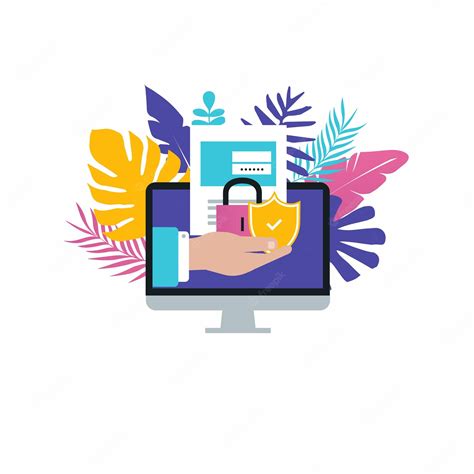 Premium Vector | Secure account login flat vector illustration design