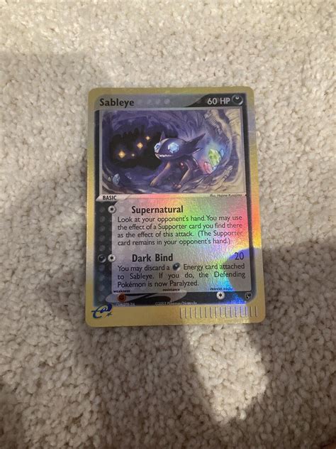 Pokemon Sableye Ex Sandstorm Holo Rare With Swirl Near Mint